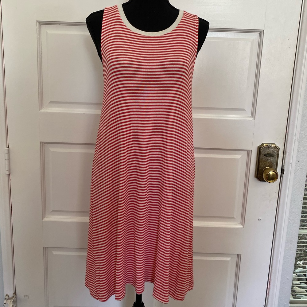 SPLENDID Red and white striped flowy dress.